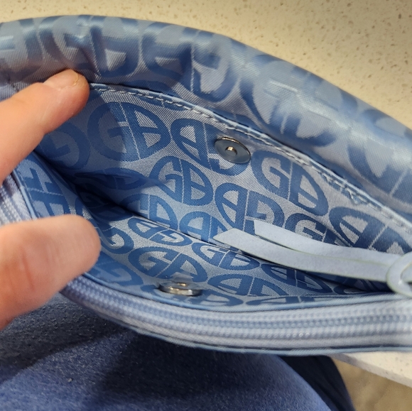 Gianni Bernini bag mini blue wristlet multi pockets - Picture 3 of 7